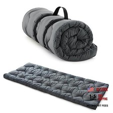Cot Mattress Topper for Camp Cot/Rv Bunk/Narrow Twin Gray
