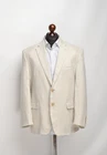 Lauren Ralph Lauren Linen Twill Ivory 2Btn Jacket Blazer EU 52S / UK, US 42S