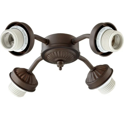 Quorum 2444-8086 Kit 10" 4-Light Ceiling Fan Light Kit in Oiled Bronze - Picture 2 of 2