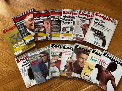 (14) 1980 s ESQUIRE Magazines 1982-1985