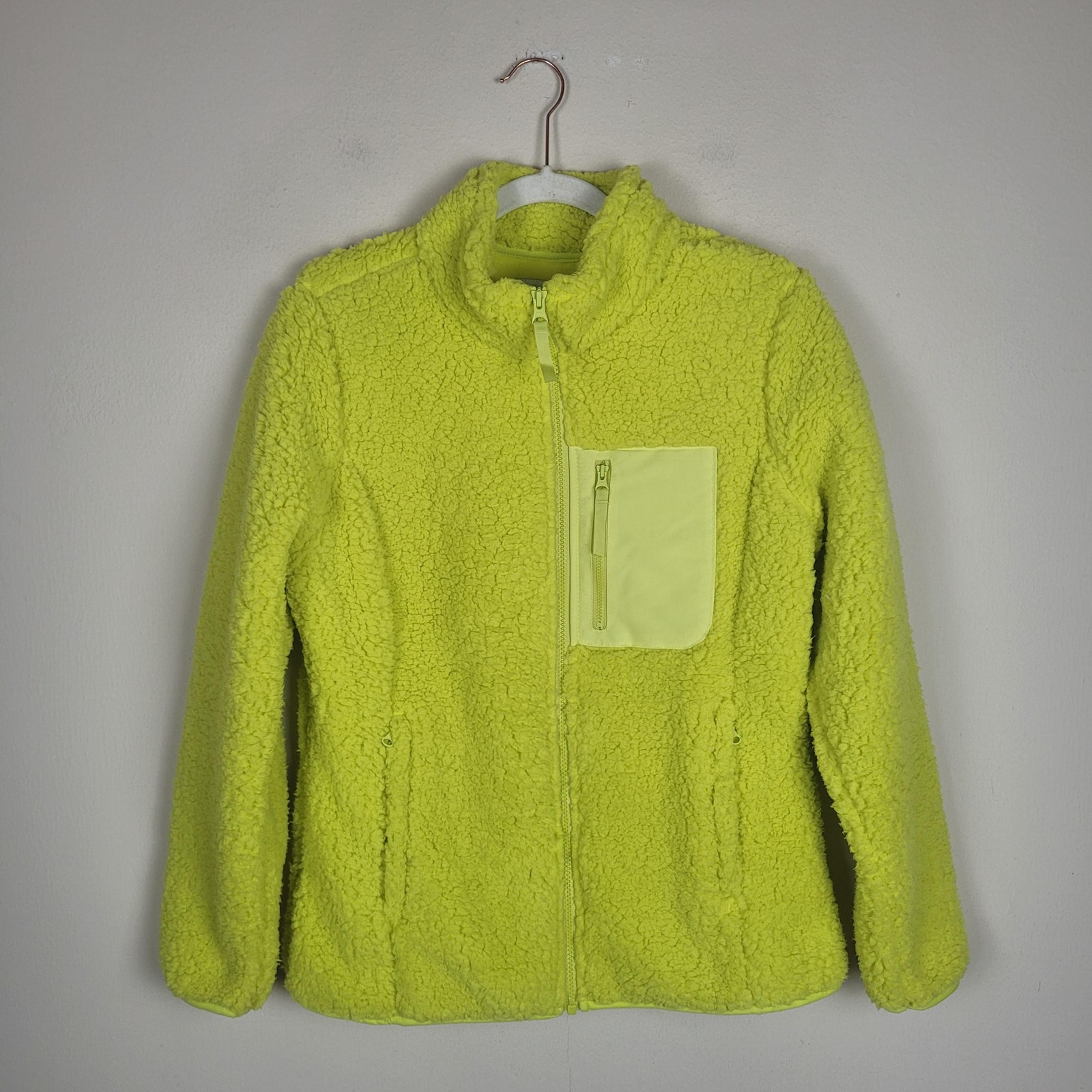 Amazon Essentials Jacket Yellow Neon Medium Fleec… - image 1