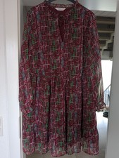 Studio Untold Mini Midi Kleid Boho Rüsche Volant Rot 54 56 Party Hochzeit Kommun