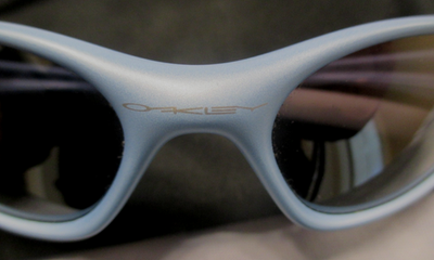 OAKLEY MINUTE 1.0 GEN 2 POWDER BLUE FRAME W BLACK IRIDIUM LENSES