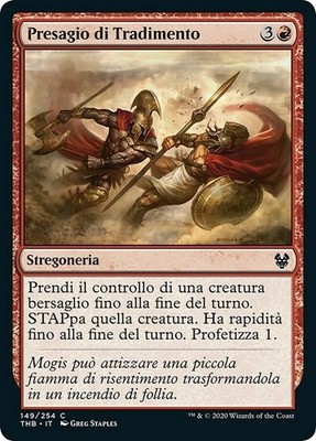 MTG Magic THB Theros Beyond Death - 1x DEU NM 149 C Omen of Verrat