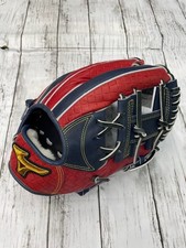 Mizuno Pro Softball Glove Infield RHT Blue/Red Limited New 9"