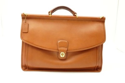 オールドコーチ Vintage COACH Leather Briefcase Old COACH Vintage 2way Briefcase Hand Bag Business K9Z 5266