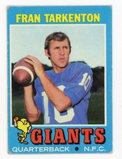 1971 Topps - Fran Tarkenton #120 football card