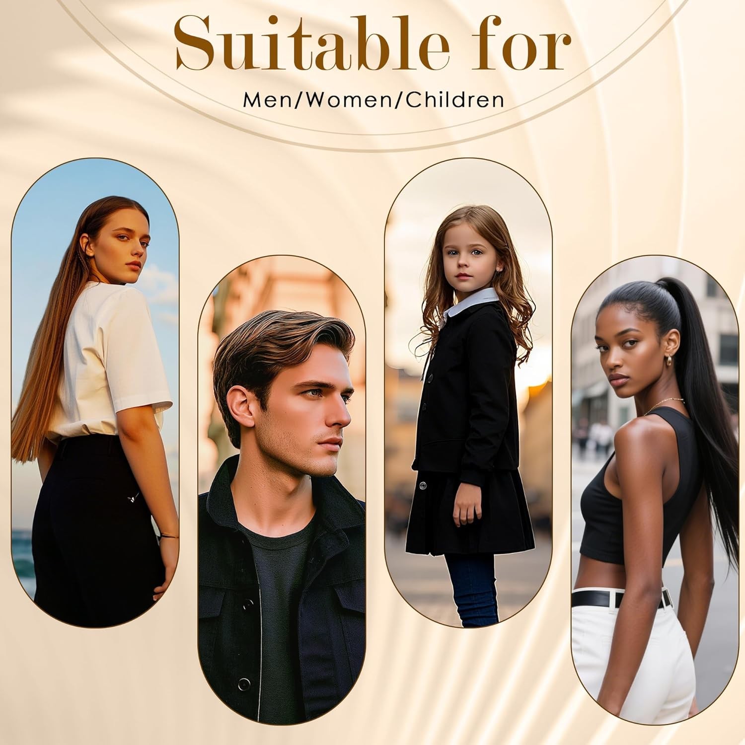 Slick Back Hair Brush for Women Men Kid, Natural Soft/Medium Boar Bristle Hair B