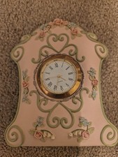 Small Victorian Pink Clock
