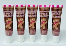 5 NEW BATH BODY WORKS CINNAMON SPICE DELIGHT LIP GLOSS SHINE BALM TUBE