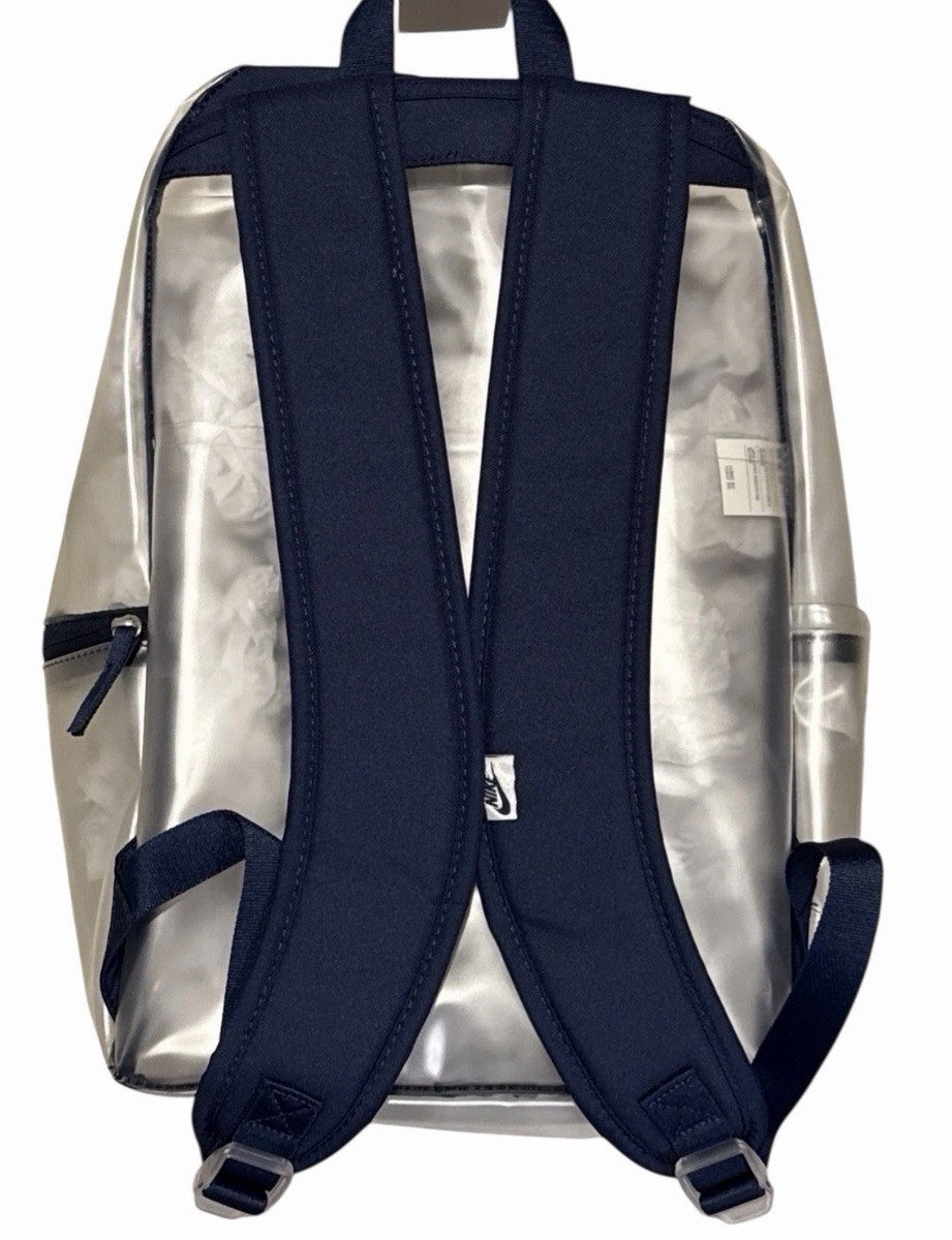 New Nike Heritage Crystal Backpack (25L) Clear Navy Blue HV8920