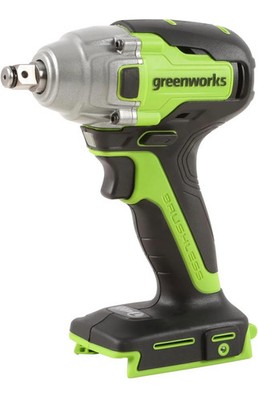 Greenworks GD24IW400 Akku Schlagschrauber mit bürstenlosem Motor, 0-2800 U/min,