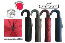 Ombrello da Pioggia Apri e Chiusi Automatico Uomo Tinta Unita 4 Colori