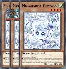 Yugioh! 3x Mulcharmy Fuwalos L5DD-ENC16 Common 1st Ed NM