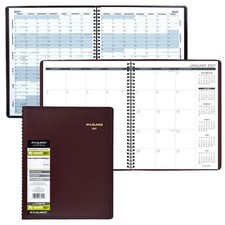 2027 At-A-Glance 70-260-50 Monthly Planner, 9 x 11", Winestone Cover