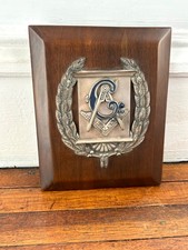 Beautiful Vintage Free masons masonic Plaque Sign badge wall hanger