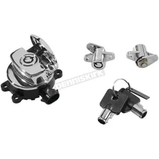 Bikers Choice Chrome Ignition Switch and Saddlebag Lock Kit - 78403