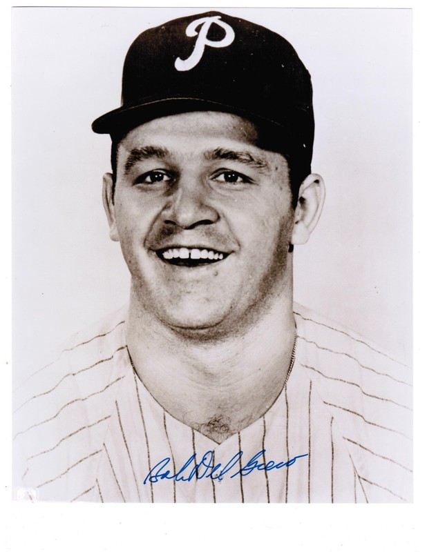 Bobby Del Greco Signed 8x10 - Phillies