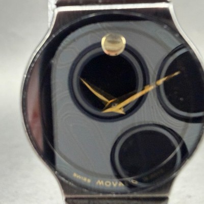Movado Museum Watch Women 23mm Black Dial Black Tone Round  display picture 2