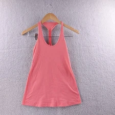 Lululemon Athletica Coral Pink Racerback Tank Top Athletic Workout Size 2