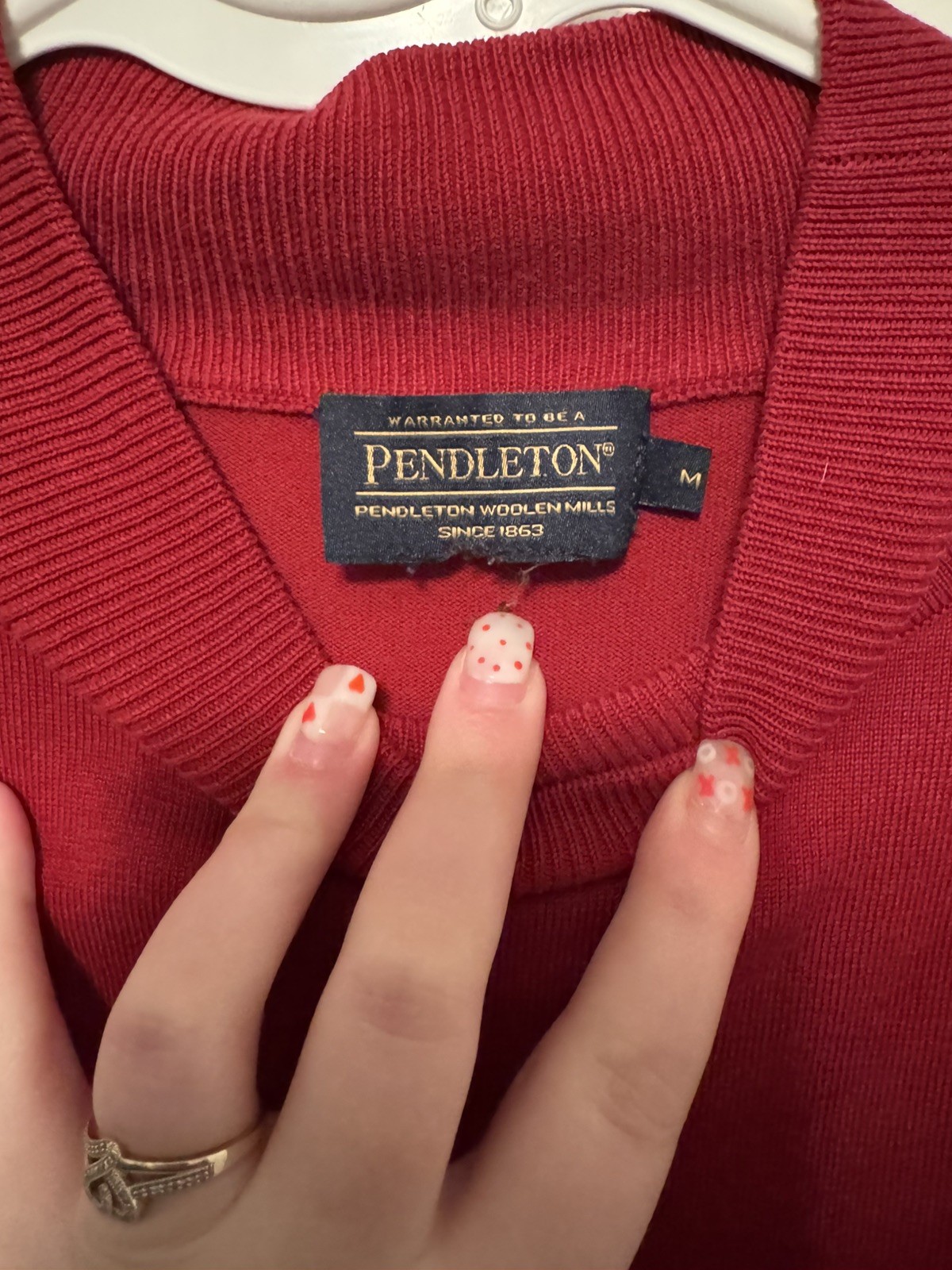Pendleton Turtle Neck - Raspberry Red - image 3