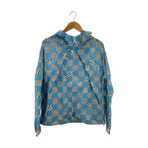 LOUIS VUITTON（LV） LOUIS VUITTON Damier Checker Paracadute Pannylon Giacca 46 Nylon BLU All over Pat