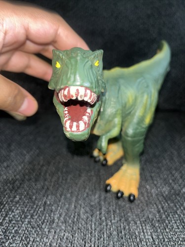 2016 JMW Sales Dino Dinosaur Tyrannosaurus Rex T Rex Green Soft Body Figure - Picture 7 of 7