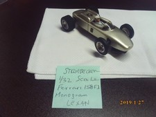 Used Vintage Strombecker 1/32 Scale Ferrari 158 F1 Slot Car Silver see pics