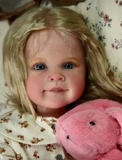 Encantador kit de muñeca bebé renacido niña niña niña 30 pulgadas artista realista juguete pintado regalo