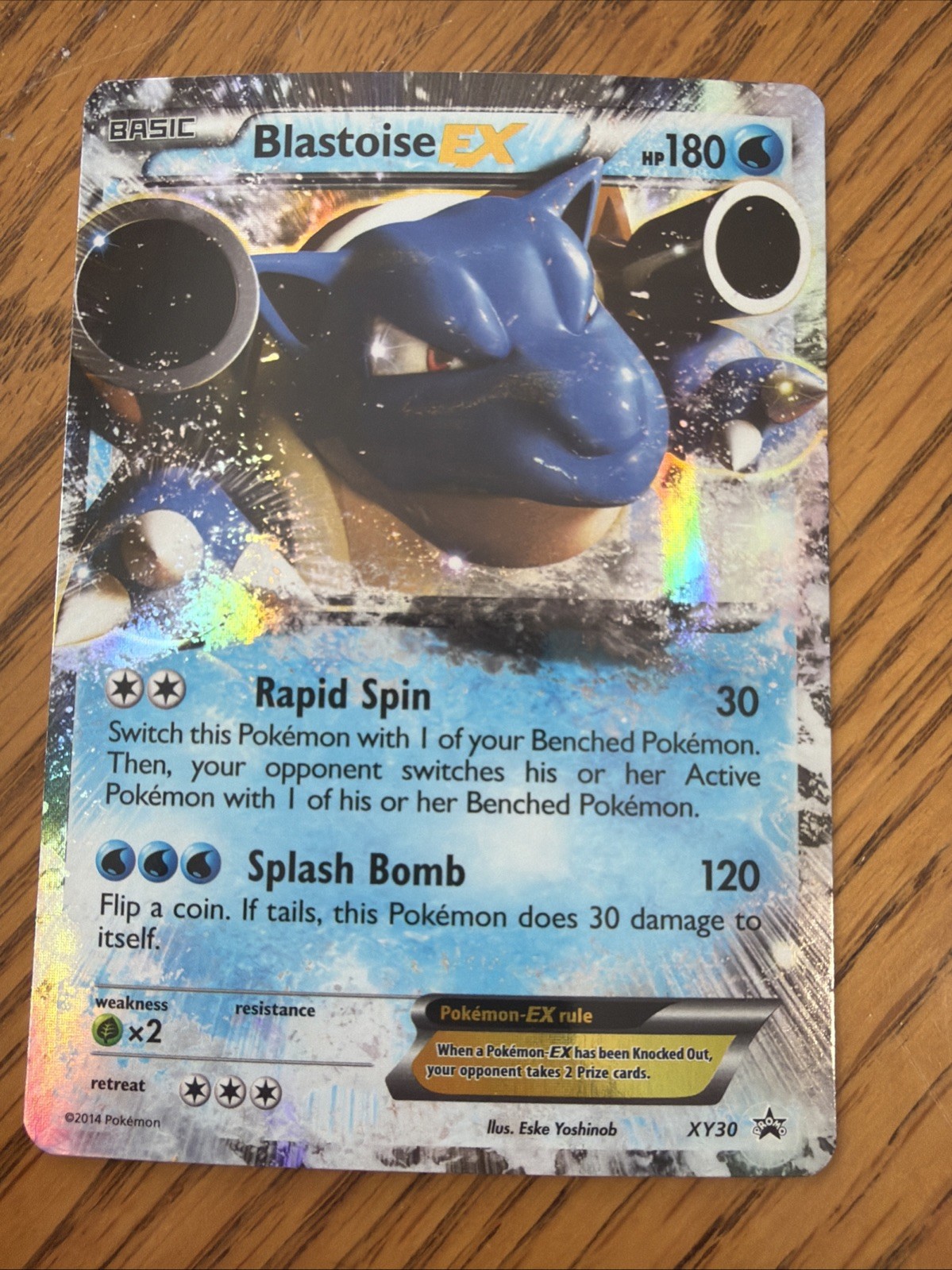Blastoise EX XY30 Black Star Promo Ultra Rare Holo Pokemon Card
