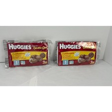 Vintage Huggies Supreme Gentle Care Diapers Size 1 Pooh Y2K Reborn Prop Lot of 2
