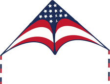 Length 63 Patriotic American Flag Large Delta Kite for Kids and Adults