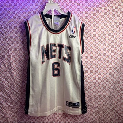 Kenyon Martin New Jersey Nets #6 NBA Reebok Jersey White Youth Medium (2000s)