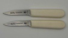 2 Tramontina German Steel Carbon Knife Brazil White Handle 24626/083 NSF Pairing