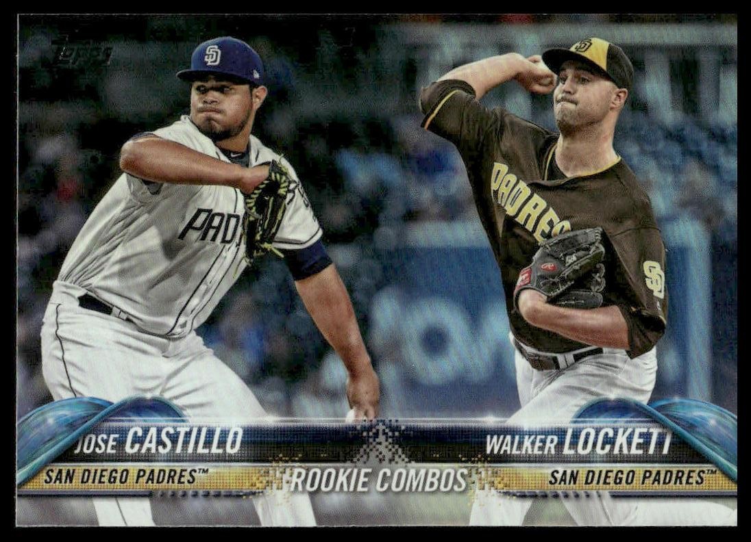 2018 Topps Update #US169 Jose Castillo / Lockett Rookie Rainbow Foil Padres
