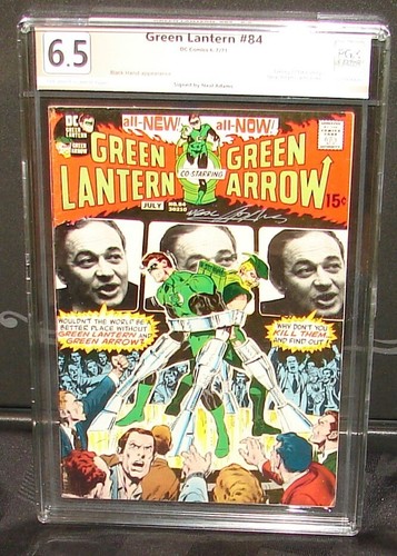 GREEN LANTERN #84 Fine+ 6.5 PGX not CGC SIGNED NEAL ADAMS! Verified Signature! - Picture 1 of 3