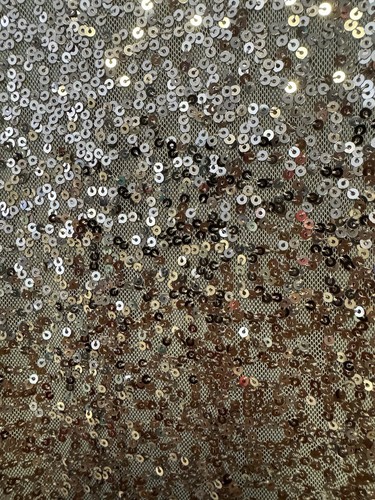 Jackie Jon Gold Sequin Sleeveless Formal Dress Cowl Neck Full Length Size 6 - Picture 5 of 8