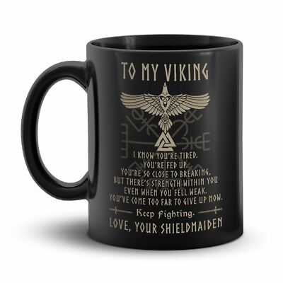 Funny To My Viking Mug Gift - Coffee Mug - Black Coffee Mug
