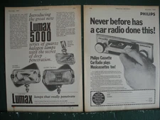 Morris 1000 NUW164 Mobile Phillips RN582 Cassette Radio Lumax Driving Lamps A