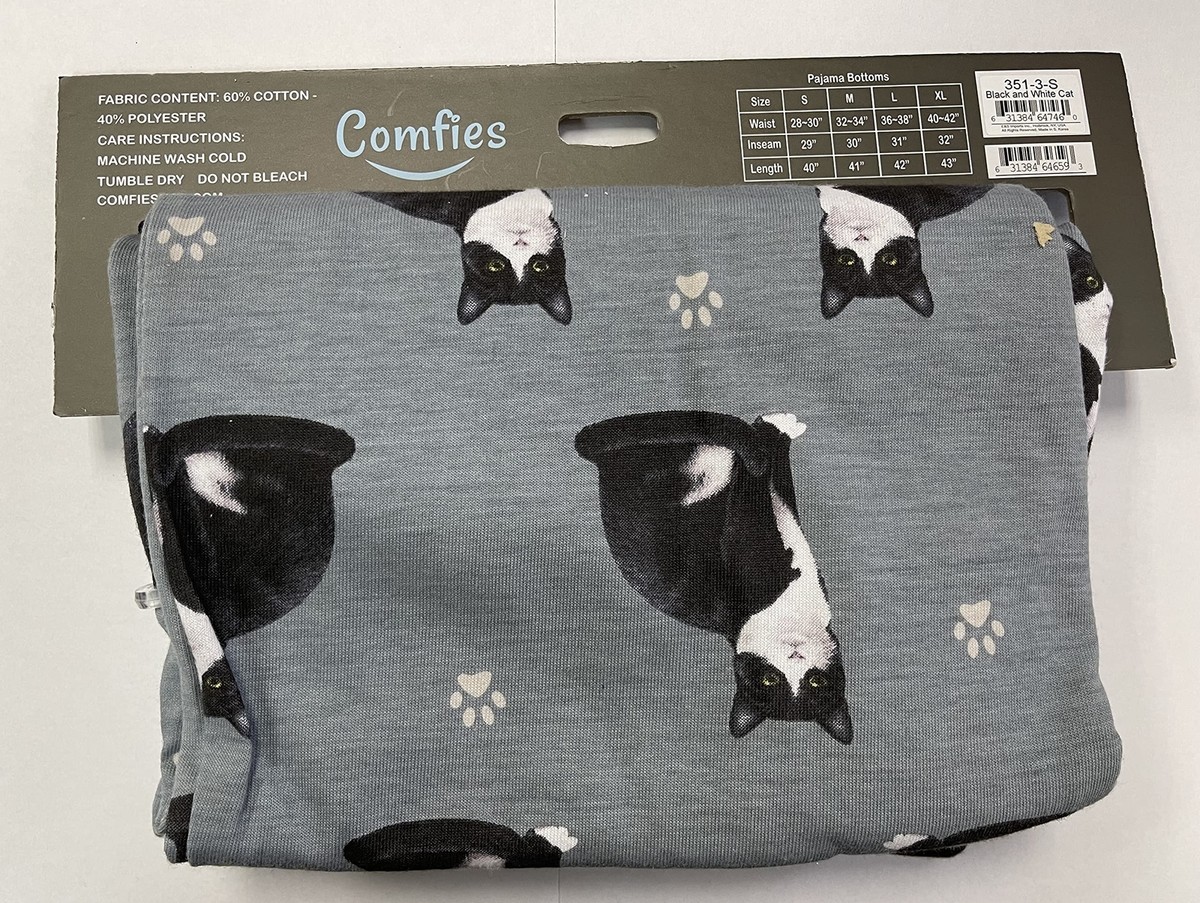 E&S Imports #023 Lounge Pants, Grey Pajama Bottoms with Black and