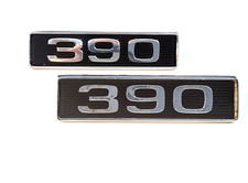 1968-9 Ford 390 Hood Emblem Set C9ze-6b621 Metal 1968-9 Ford 390 Hood Emblem Set C9ze-6b621 Metal
