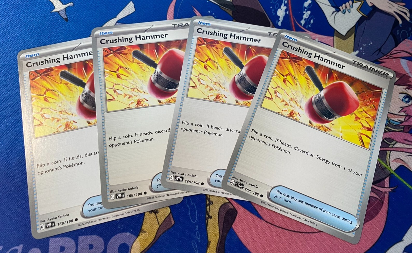 4x Crushing Hammer Scarlet & Violet SV1EN (168/198) Pokemon TCG