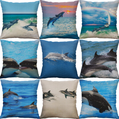 dolphin throw pillows
