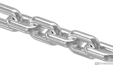 Catena in acciaio inox DIN 766, maglia corta, Ø 10 mm, V4A (prezzo al metro)