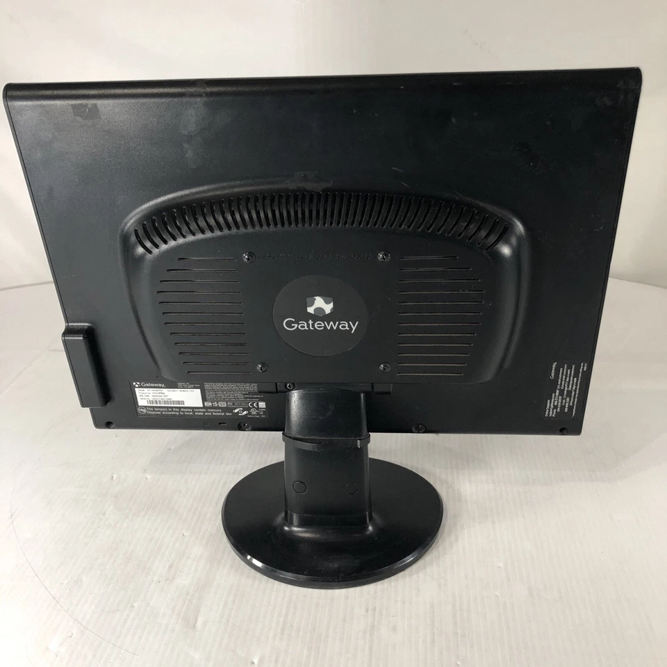 Gateway TFT19W80PS+ Monitor 19" HD Widescreen VGA DVI 7010637R LE1936 FPD1975W - Image 3 of 4