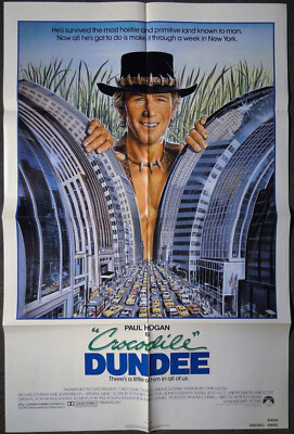 Crocodile Dundee (1986) - Paul Hogan (Authentic Theater Poster)