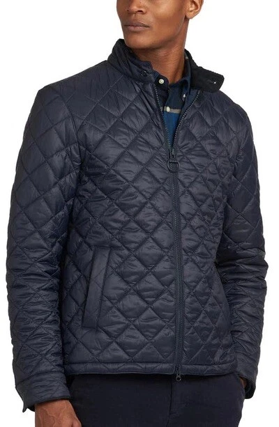 Barbour Men’s Harrington Waxed Quilted Nylon Jacket: Size L: Navy (280)