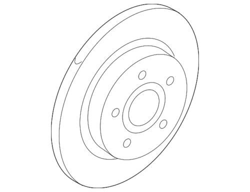 Rotor de freno de disco trasero izquierdo y derecho para Ford Focus 2016-2018 (N/P G1FZ-2C026-A)