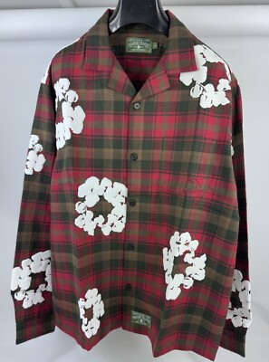 Denim Tears - Logo Print Checked Shirt Size: L | eBay Denim Tears - Logo Print Checked Shirt Size: L | eBay