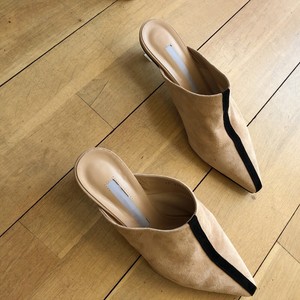 suede mule sandals